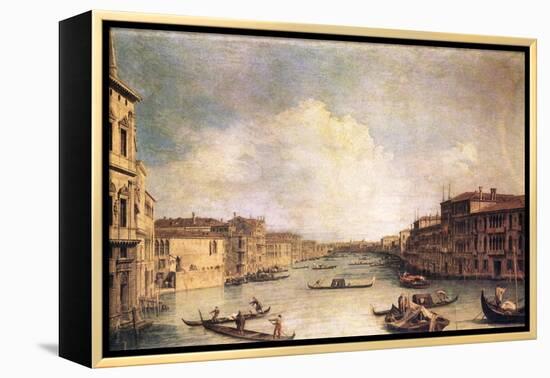 Grand Canal-Canaletto-Framed Stretched Canvas