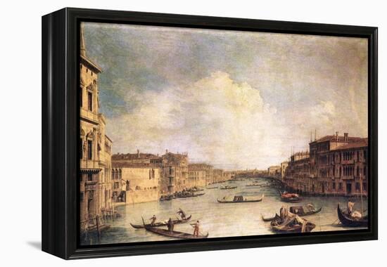 Grand Canal-Canaletto-Framed Stretched Canvas