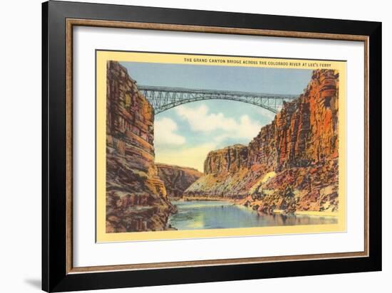 Grand Canyon Bridge at Lee's Ferry-null-Framed Art Print