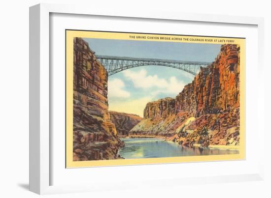 Grand Canyon Bridge at Lee's Ferry-null-Framed Art Print