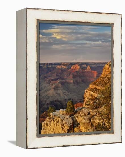 Grand Canyon From the South Rim at Sunset, Grand Canyon National Park, Arizona, USA-Adam Jones-Framed Premier Image Canvas