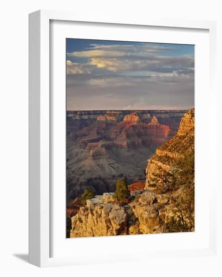 Grand Canyon From the South Rim at Sunset, Grand Canyon National Park, Arizona, USA-Adam Jones-Framed Photographic Print