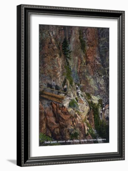 Grand Canyon Nat'l Park, Arizona - Cape Horn, Bright Angel Trail-Lantern Press-Framed Art Print