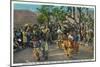 Grand Canyon Nat'l Park, Arizona - Dance of the Hopi in front of Hopi House-Lantern Press-Mounted Art Print