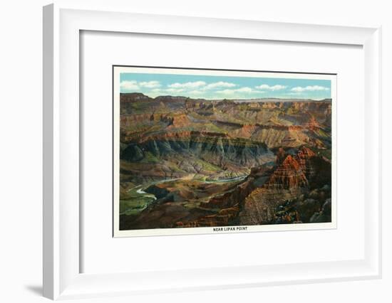 Grand Canyon Nat'l Park, Arizona - Panoramic View of the Park from Near Lipan Point, c.1932-Lantern Press-Framed Art Print