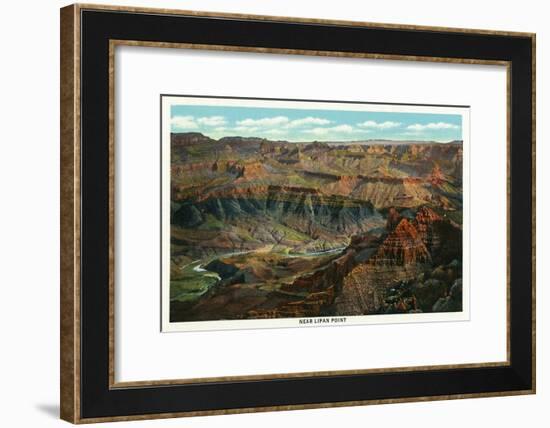 Grand Canyon Nat'l Park, Arizona - Panoramic View of the Park from Near Lipan Point, c.1932-Lantern Press-Framed Art Print