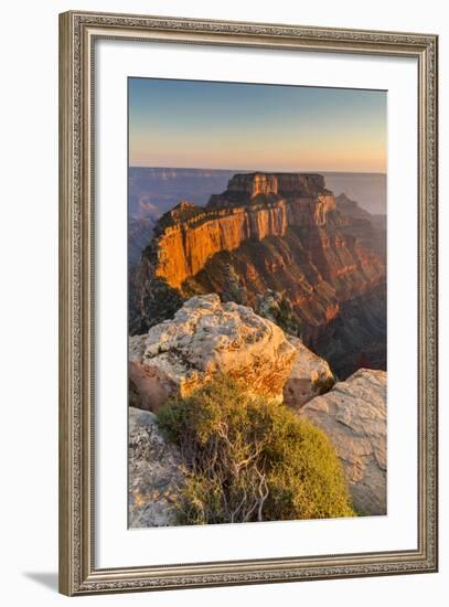 Grand Canyon National Park, Arizona: The North Rim As Viewed From Cape Royal Overlook At Sunset-Ian Shive-Framed Photographic Print