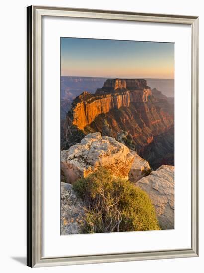 Grand Canyon National Park, Arizona: The North Rim As Viewed From Cape Royal Overlook At Sunset-Ian Shive-Framed Photographic Print