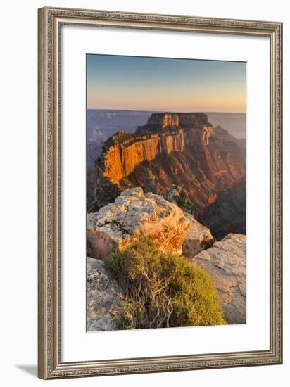 Grand Canyon National Park, Arizona: The North Rim As Viewed From Cape Royal Overlook At Sunset-Ian Shive-Framed Photographic Print