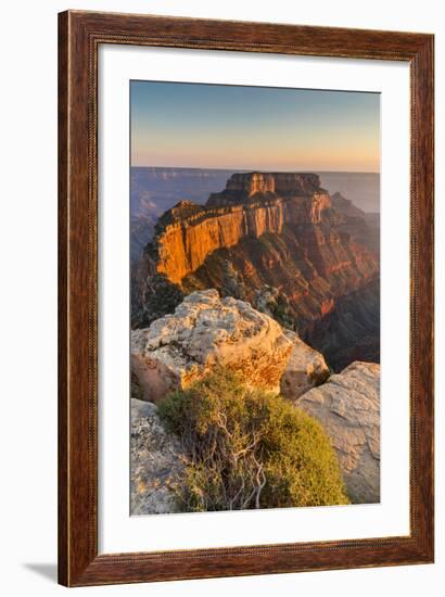 Grand Canyon National Park, Arizona: The North Rim As Viewed From Cape Royal Overlook At Sunset-Ian Shive-Framed Photographic Print