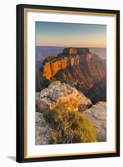 Grand Canyon National Park, Arizona: The North Rim As Viewed From Cape Royal Overlook At Sunset-Ian Shive-Framed Photographic Print