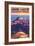 Grand Canyon National Park - Bright Angel Point-Lantern Press-Framed Art Print