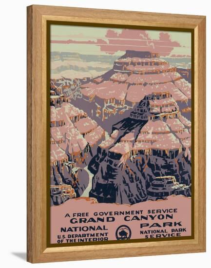 Grand Canyon National Park, c.1938-null-Framed Stretched Canvas