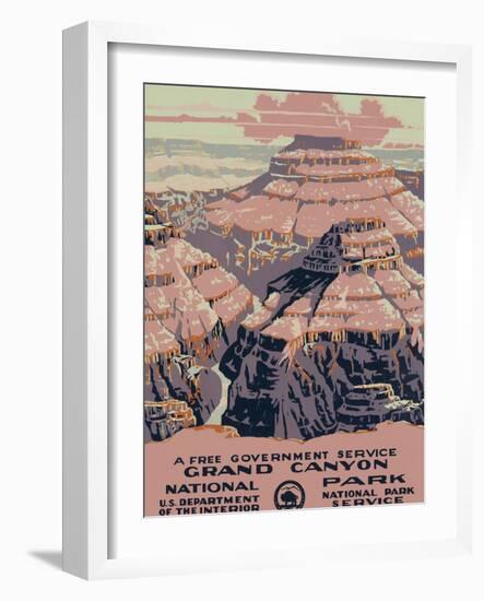 Grand Canyon National Park, c.1938-null-Framed Giclee Print