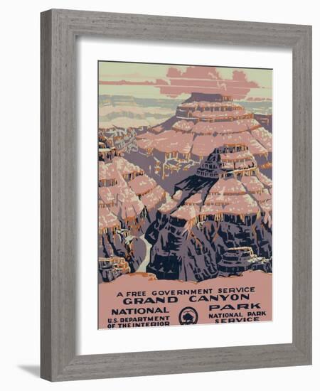 Grand Canyon National Park, c.1938-null-Framed Art Print