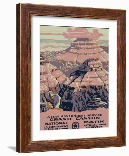 Grand Canyon National Park, c.1938-null-Framed Art Print