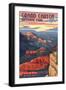 Grand Canyon National Park - Mather Point-Lantern Press-Framed Art Print
