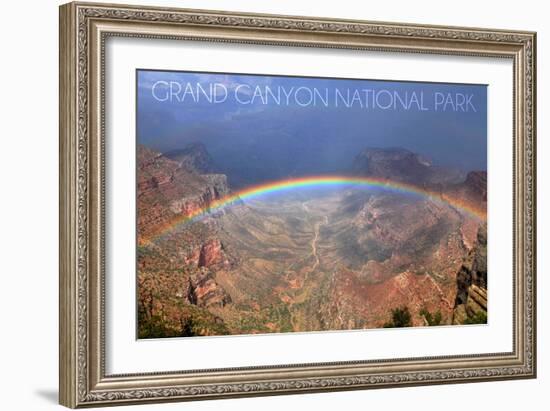 Grand Canyon National Park - Rainbow-Lantern Press-Framed Art Print