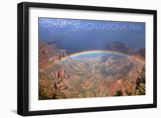 Grand Canyon National Park - Rainbow-Lantern Press-Framed Art Print