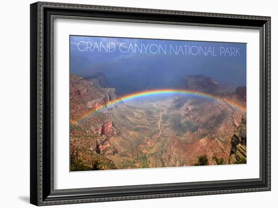 Grand Canyon National Park - Rainbow-Lantern Press-Framed Art Print