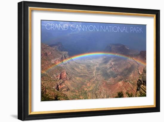 Grand Canyon National Park - Rainbow-Lantern Press-Framed Art Print