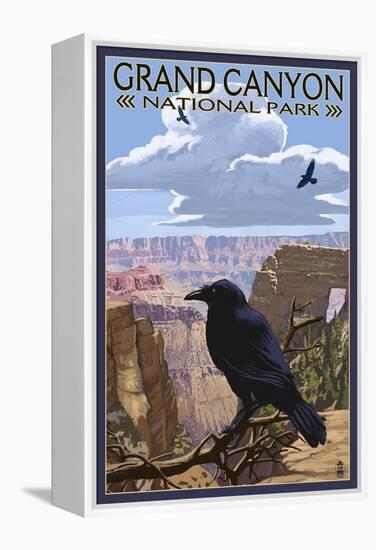 Grand Canyon National Park - Ravens and Angels Window-Lantern Press-Framed Stretched Canvas