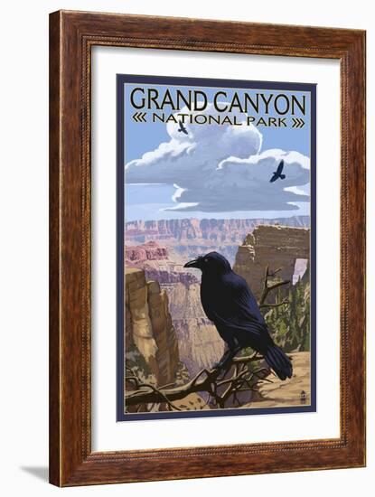 Grand Canyon National Park - Ravens and Angels Window-Lantern Press-Framed Art Print