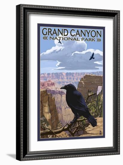 Grand Canyon National Park - Ravens and Angels Window-Lantern Press-Framed Art Print