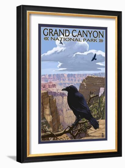 Grand Canyon National Park - Ravens and Angels Window-Lantern Press-Framed Art Print