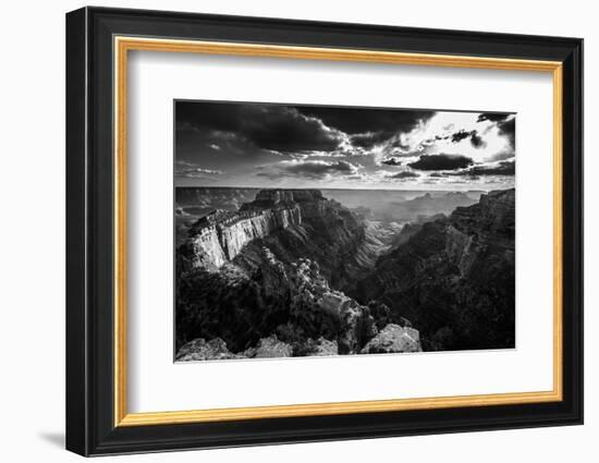 Grand Canyon North Rim Cape Royal Overlook at Sunset Wotans Throne-Kris Wiktor-Framed Photographic Print