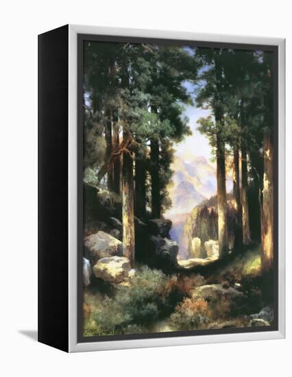 Grand Canyon of the Colorado-Thomas Moran-Framed Stretched Canvas