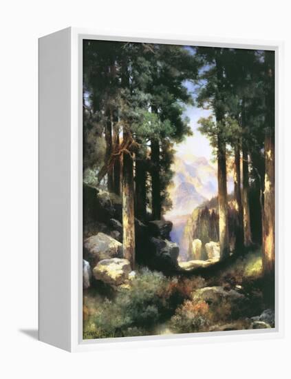 Grand Canyon of the Colorado-Thomas Moran-Framed Stretched Canvas
