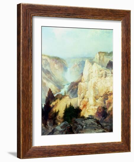 Grand Canyon of the Yellowstone Park-Thomas Moran-Framed Giclee Print