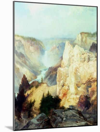 Grand Canyon of the Yellowstone Park-Thomas Moran-Mounted Giclee Print