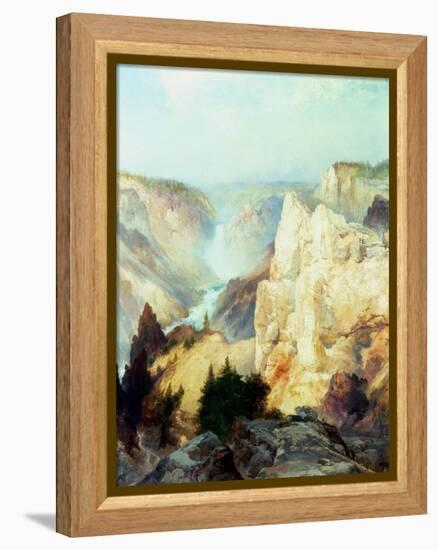 Grand Canyon of the Yellowstone Park-Thomas Moran-Framed Premier Image Canvas