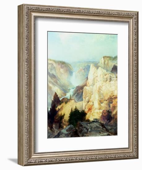 Grand Canyon of the Yellowstone Park-Thomas Moran-Framed Giclee Print