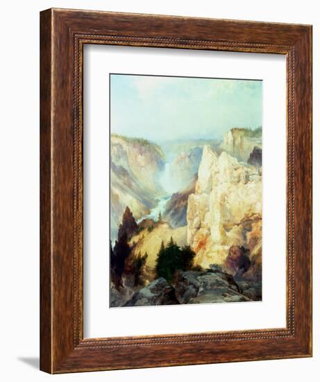 Grand Canyon of the Yellowstone Park-Thomas Moran-Framed Giclee Print