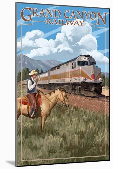 Grand Canyon Railway, Arizona - 295 Diesel-Lantern Press-Mounted Art Print