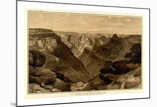 Grand Canyon: The Transept, Kaibab Division, c.1882-Thomas Moran-Mounted Art Print