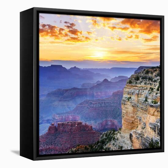 Grand Canyon-vent du sud-Framed Premier Image Canvas