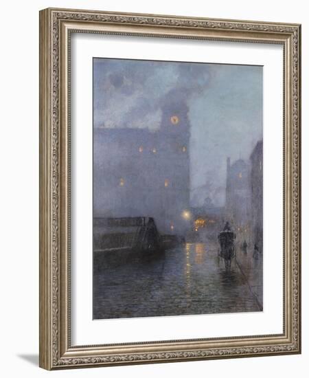 Grand Central and the Biltmore in Hazy Twilight-Lowell Birge Harrison-Framed Giclee Print