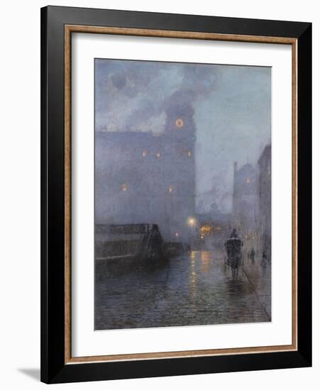 Grand Central and the Biltmore in Hazy Twilight-Lowell Birge Harrison-Framed Giclee Print