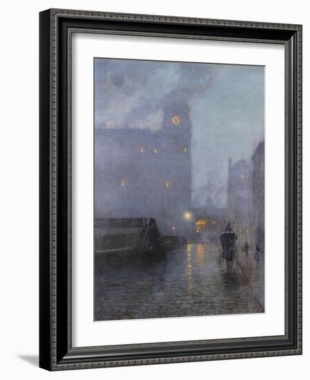 Grand Central and the Biltmore in Hazy Twilight-Lowell Birge Harrison-Framed Giclee Print