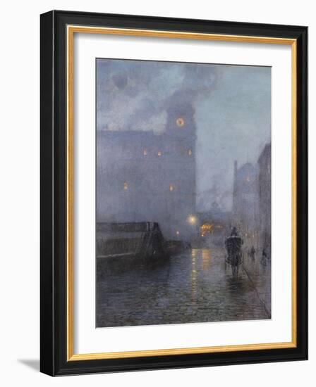 Grand Central and the Biltmore in Hazy Twilight-Lowell Birge Harrison-Framed Giclee Print