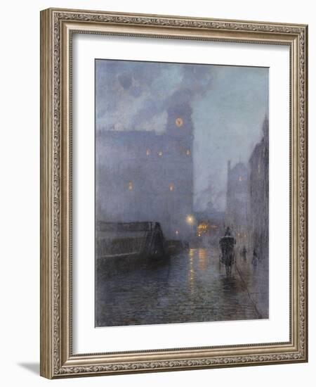 Grand Central and the Biltmore in Hazy Twilight-Lowell Birge Harrison-Framed Giclee Print