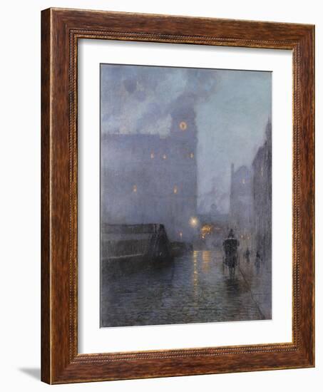 Grand Central and the Biltmore in Hazy Twilight-Lowell Birge Harrison-Framed Giclee Print