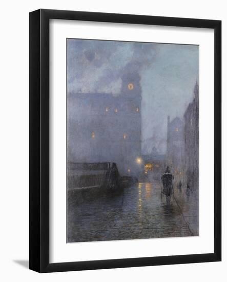 Grand Central and the Biltmore in Hazy Twilight-Lowell Birge Harrison-Framed Giclee Print