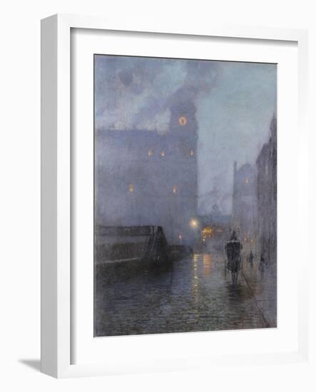 Grand Central and the Biltmore in Hazy Twilight-Lowell Birge Harrison-Framed Giclee Print