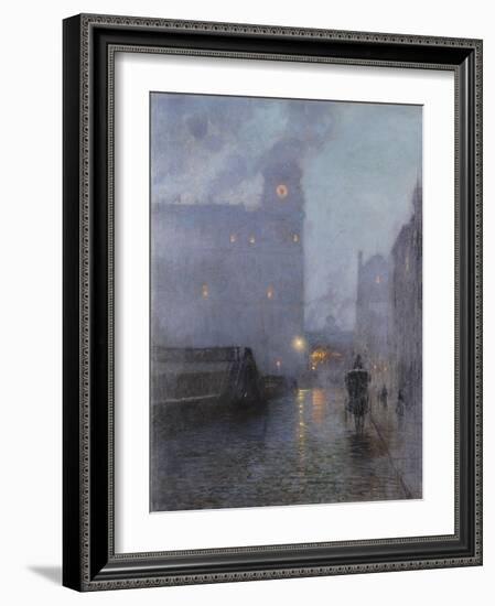 Grand Central and the Biltmore in Hazy Twilight-Lowell Birge Harrison-Framed Giclee Print