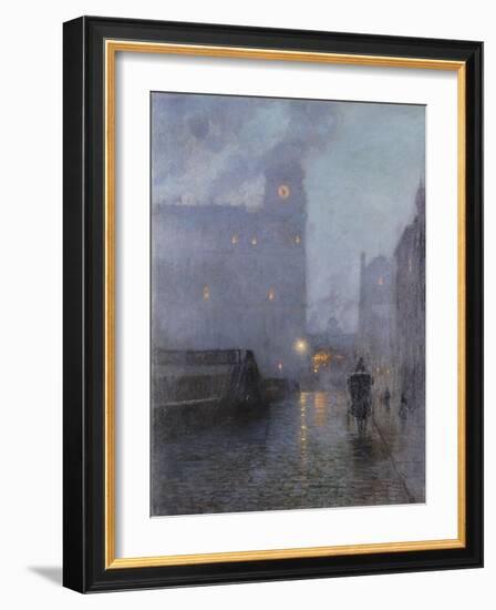 Grand Central and the Biltmore in Hazy Twilight-Lowell Birge Harrison-Framed Giclee Print